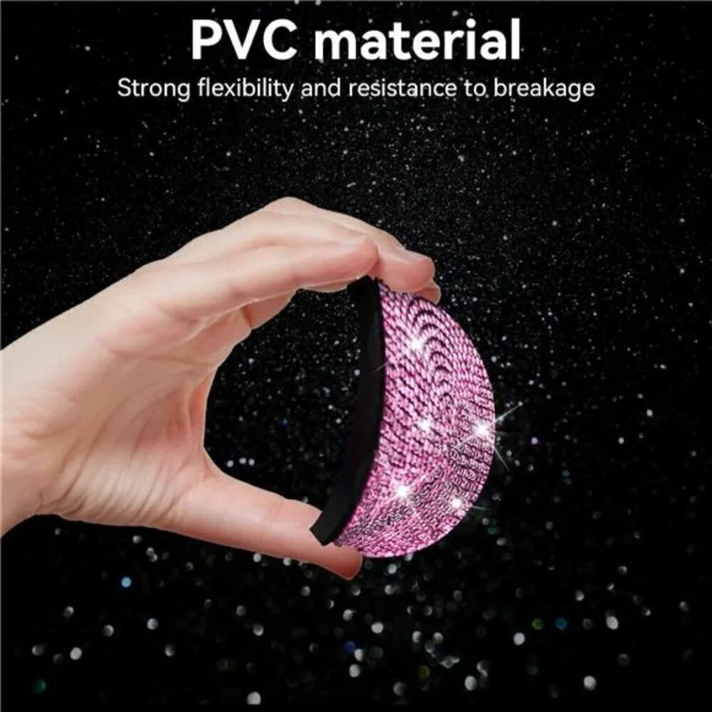 Car Cup Coasters Pink Bling 2-Pack Universal Non-Slip Cup Vehicle Diamond